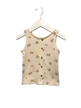⭐️ 5/$30 H&M Kids Floral Ribbed Tank Top size 18 Months
